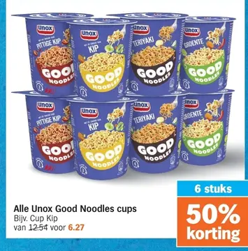Aanbieding: Alle Unox Good Noodles cups