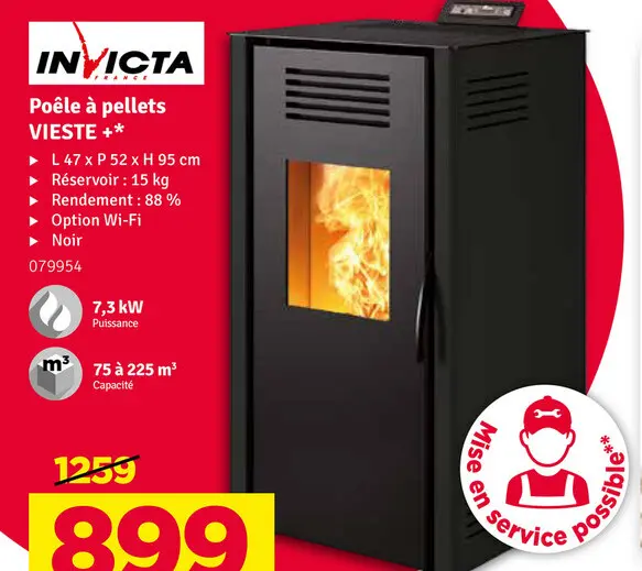 Offre: Poêle à pellets VIESTE