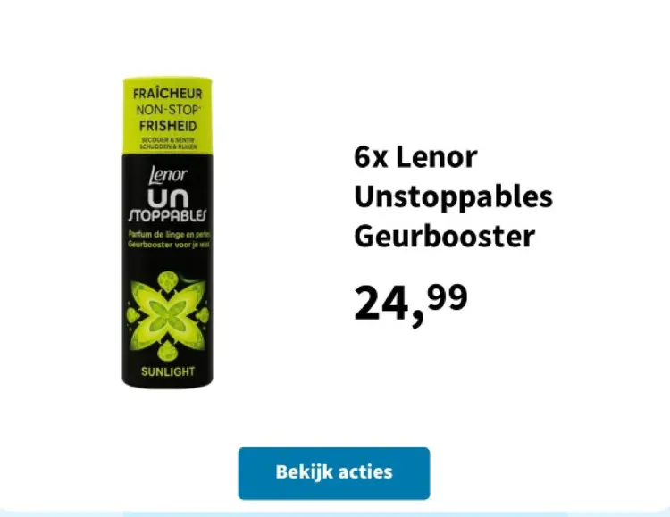 Aanbieding: Lenor Unstoppables Geurbooster