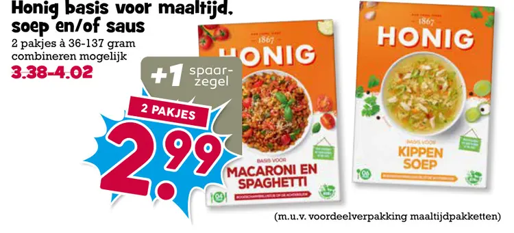 Aanbieding: Honig basis voor maaltijd, soep en/of saus