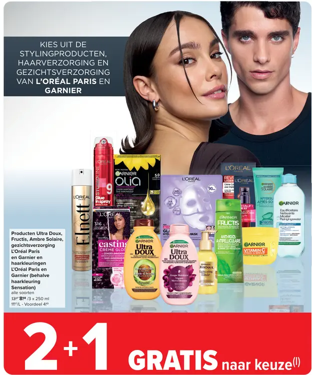 Promotie: Producten Ultra Doux, Fructis, Ambre Solaire en meer