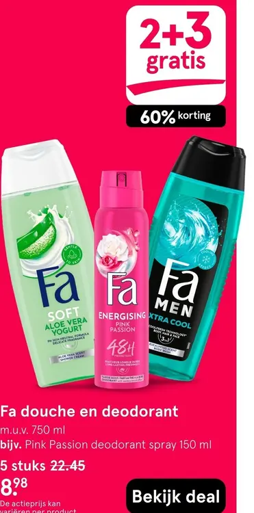 Aanbieding: Douche en deodorant