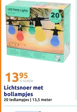 Aanbieding: Lichtsnoer met bollampjes