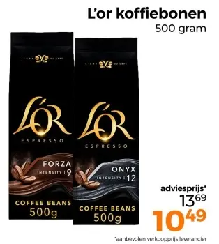 Aanbieding: L'or koffiebonen