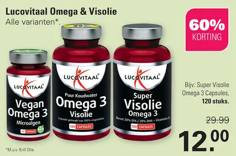 Aanbieding: Super Visolie Omega 3 Capsules