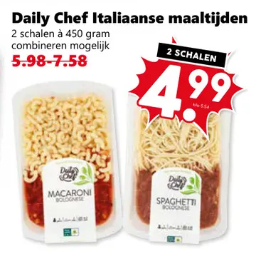 Aanbieding: Daily Chef Italiaanse maaltijden