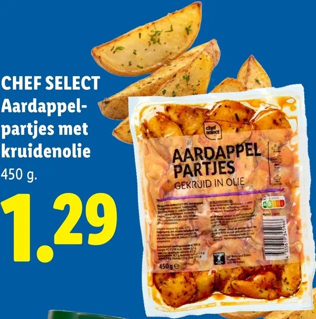 Aanbieding: Aardappelpartjes met kruidenolie