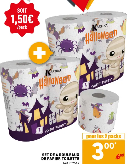 Offre: Kartika Papier toilette Halloween