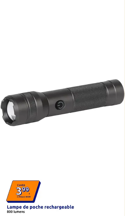 Offre: Lampe de poche rechargeable
