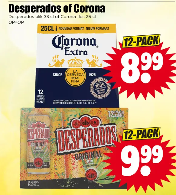 Aanbieding: Desperados or Corona