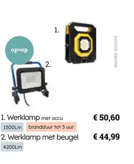 Aanbieding: Werklamp