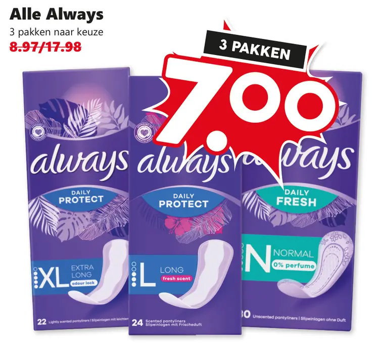 Aanbieding: Alle Always