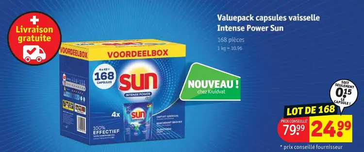 Offre: Valuepack capsules vaisselle Intense Power
