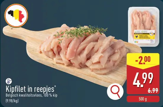 Promotie: Kipfilet in reepjes