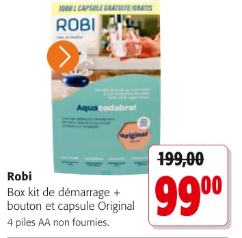 Offre: Robi Box kit de démarrage + bouton et capsule