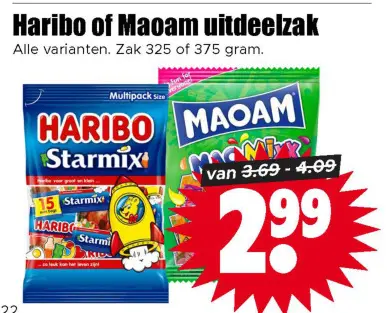 Aanbieding: Haribo of Maoam uitdeelzak