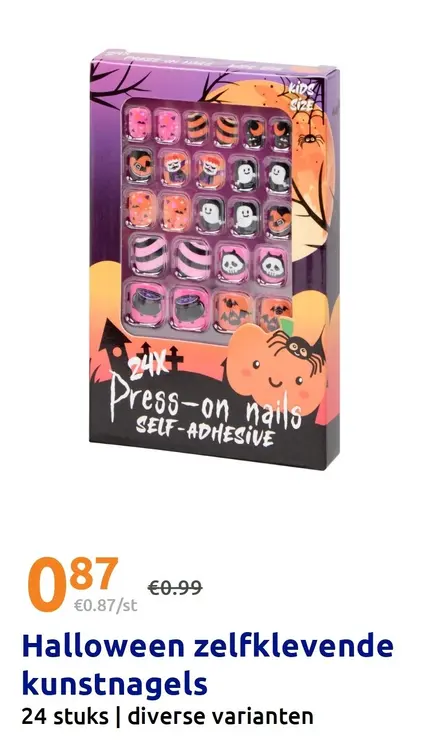 Promotie: Halloween zelfklevende kunstnagels