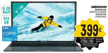 Offre: MEDION Notebook AKOYA E16423 MD62558 (3605545