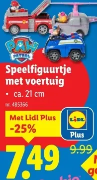 Aanbieding: Speelfiguurtje met voertuig