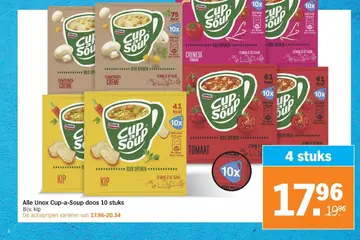 Aanbieding: Alle Unox Cup-a-Soup doos 10 stuks