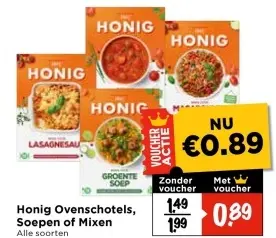 Aanbieding: Honig Ovenschotels, Soepen of Mixen