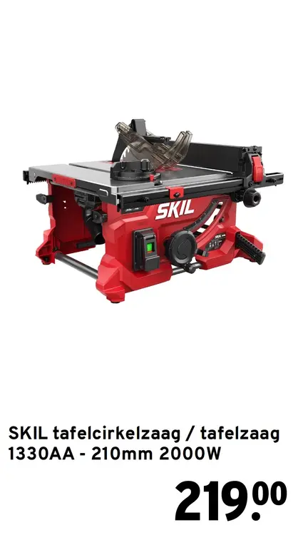 Aanbieding: Tafelcirkelzaag / tafelzaag 1330AA - 210mm 2000W