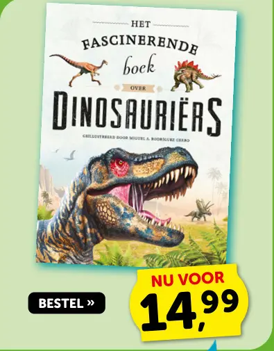 Promotie: HET FASCINERENDE boek OVER DINOSAURIËRS
