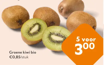 Promotie: Groene kiwi bio