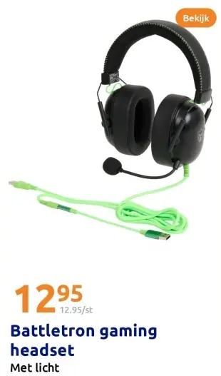 Aanbieding: Battletron gaming headset