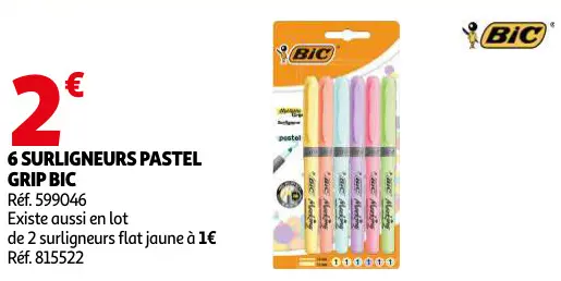 Promotie: Surligneurs pastel grip
