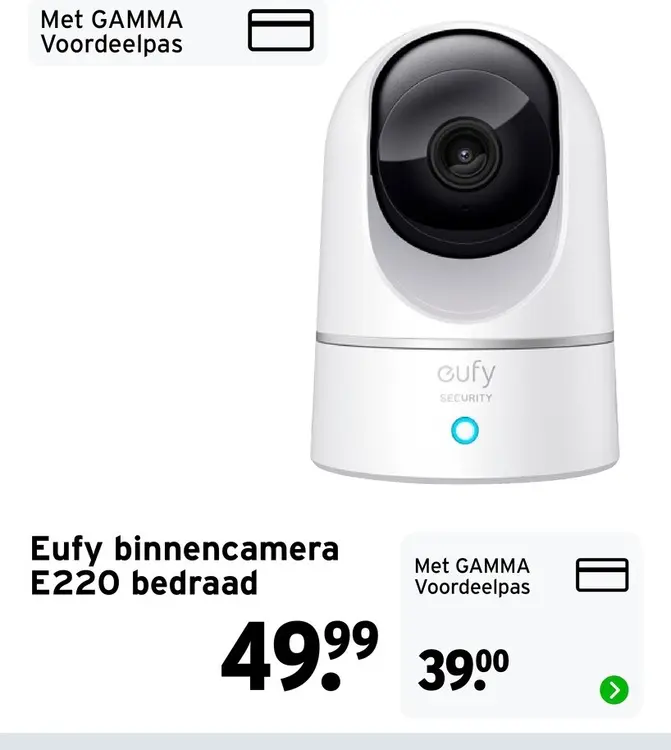 Aanbieding: Eufy binnencamera E220 bedraad