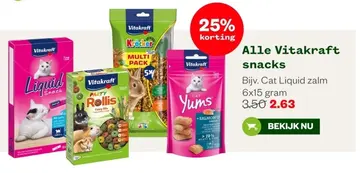 Aanbieding: Alle Vitakraft snacks