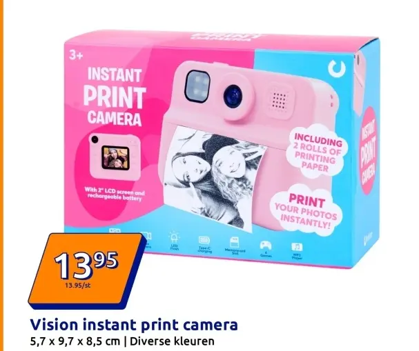 Aanbieding: instant print camera
