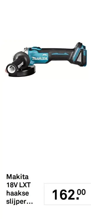 Aanbieding: 18V LXT haakse slijper