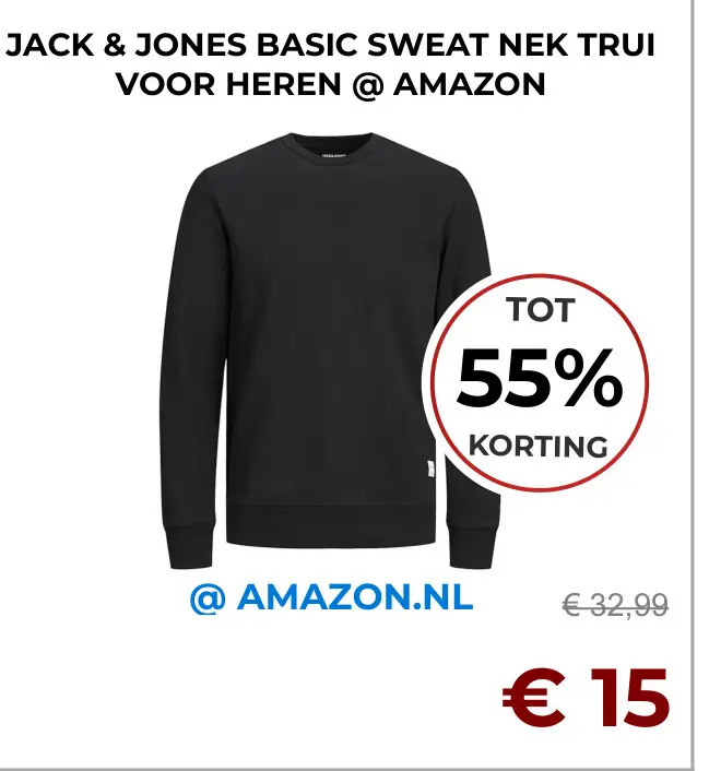 Aanbieding: Basic sweat nek trui
