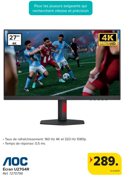 Offre: Écran U27G4R
