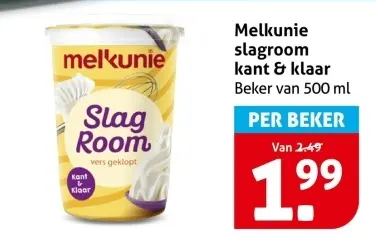 Aanbieding: slagroom kant & klaar