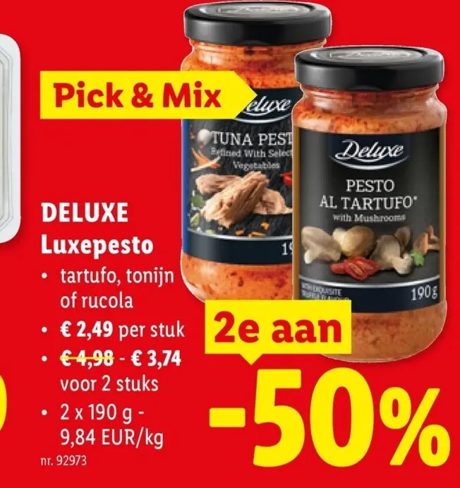 Promotie: DELUXE Luxepesto