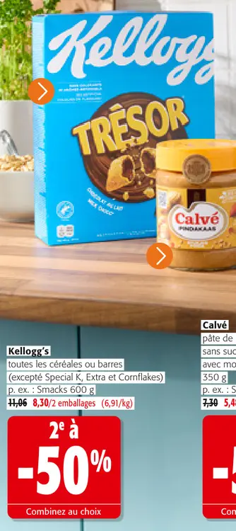 Offre: Kellogg's toutes les céréales ou barres