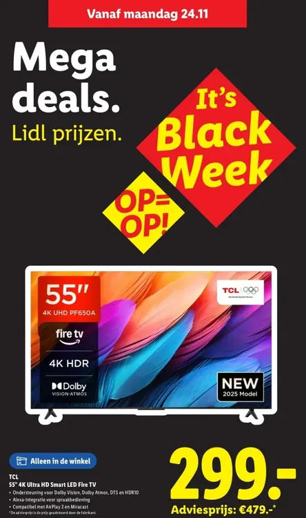 Aanbieding: 55" 4K Ultra HD Smart LED Fire TV