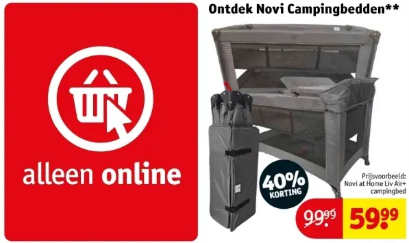 Aanbieding: Ontdek Novi Campingbedden