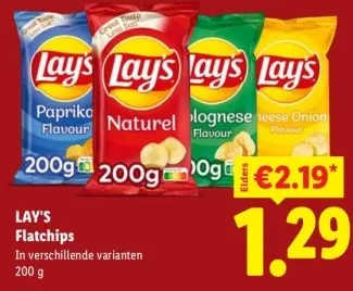 Aanbieding: Flat chips