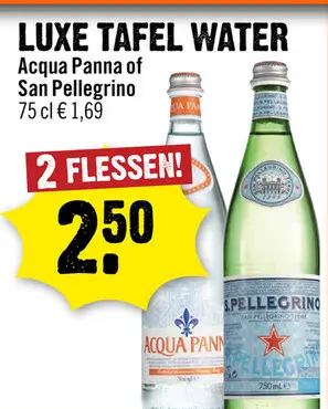 Aanbieding: Luxe tafel water