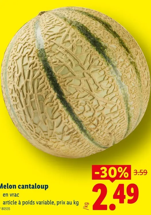 Offre: Melon cantaloup