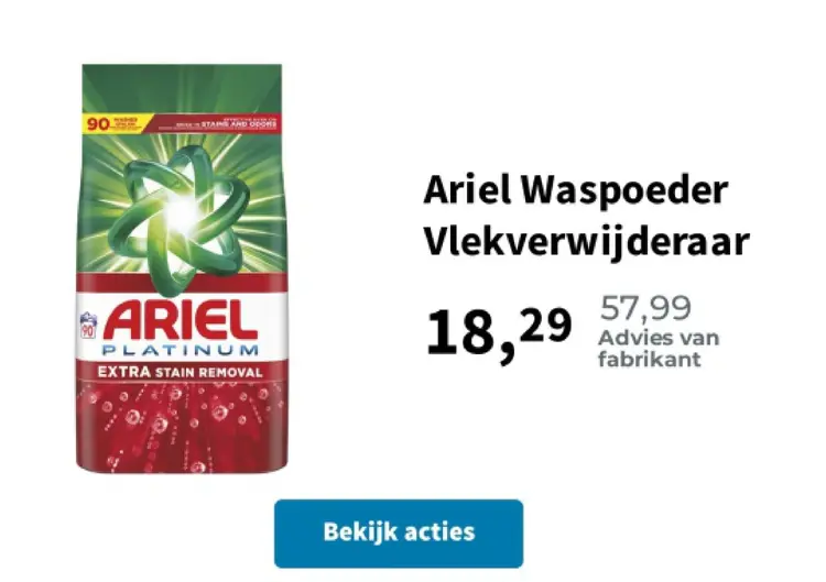 Promotie: Ariel Waspoeder Vlekverwijderaar