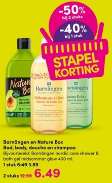 Aanbieding: Barnängen nordic care shower & bath gel midsommar glow 