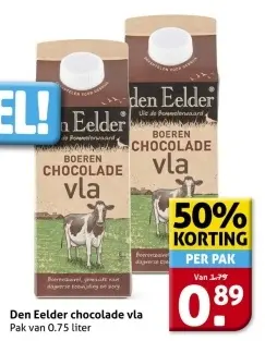 Aanbieding: Den Eelder chocolade vla