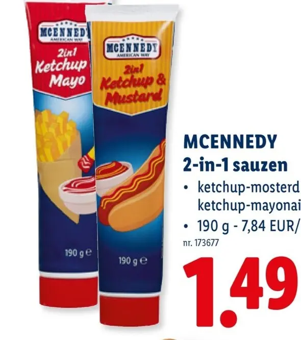 Promotie: 2-in-1 sauzen