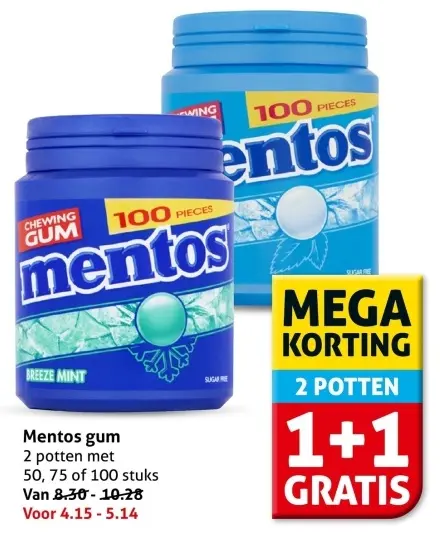 Aanbieding: Mentos gum