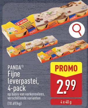 Promotie: Fijne leverpastei, 4-pack